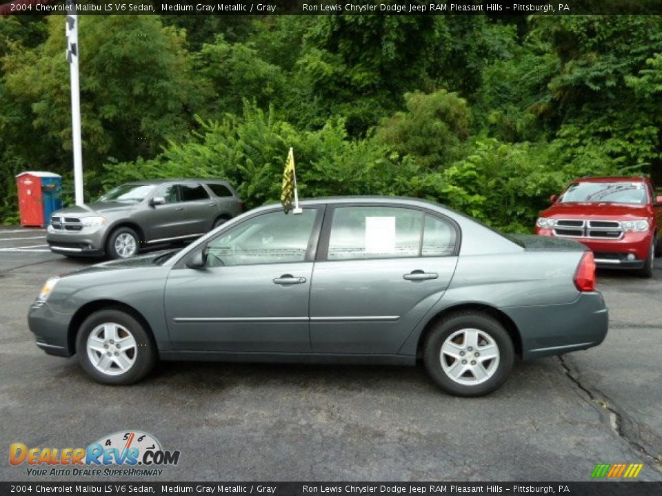 2004 Chevrolet Malibu LS V6 Sedan Medium Gray Metallic / Gray Photo #2