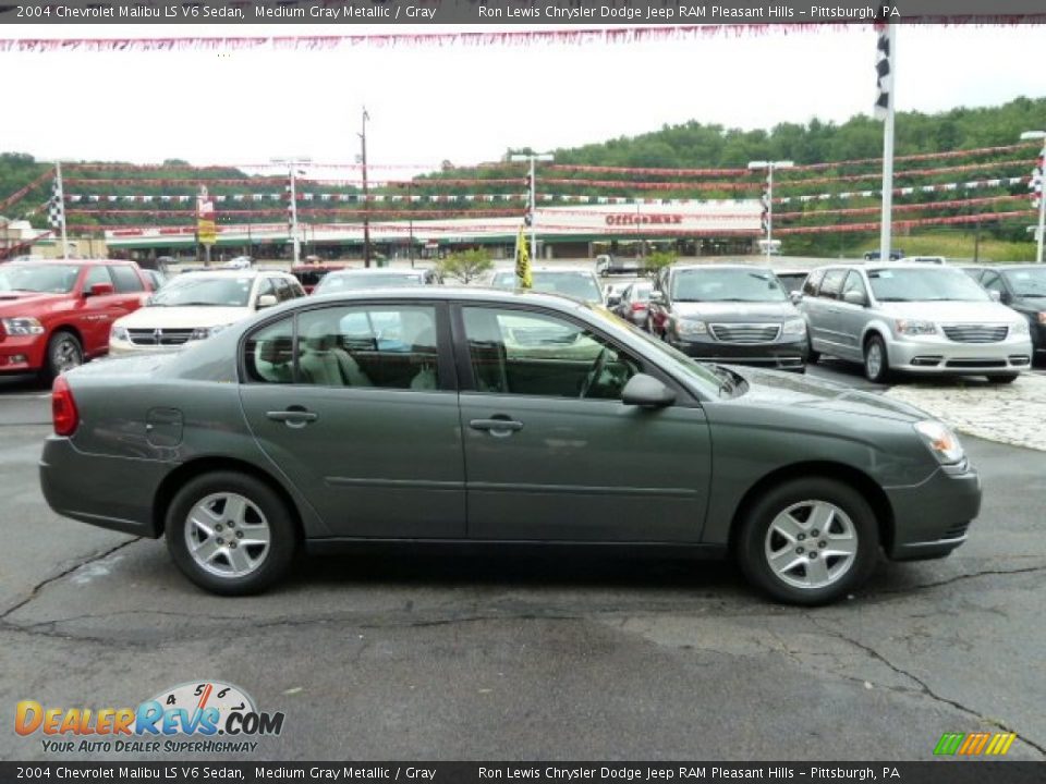 2004 Chevrolet Malibu LS V6 Sedan Medium Gray Metallic / Gray Photo #6