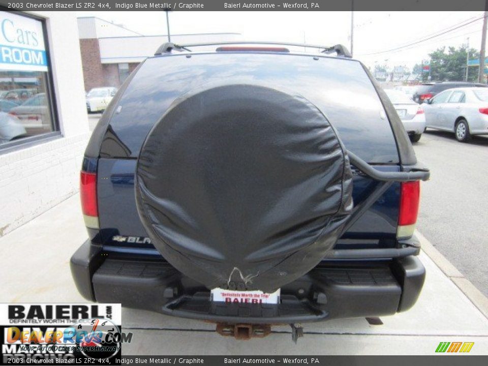 2003 Chevrolet Blazer LS ZR2 4x4 Indigo Blue Metallic / Graphite Photo #5