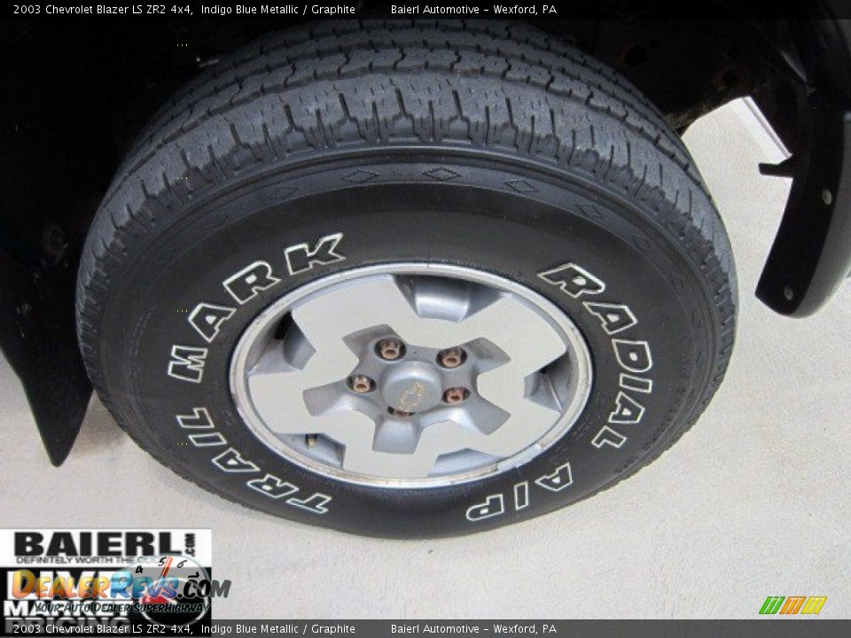 2003 Chevrolet Blazer LS ZR2 4x4 Indigo Blue Metallic / Graphite Photo #8
