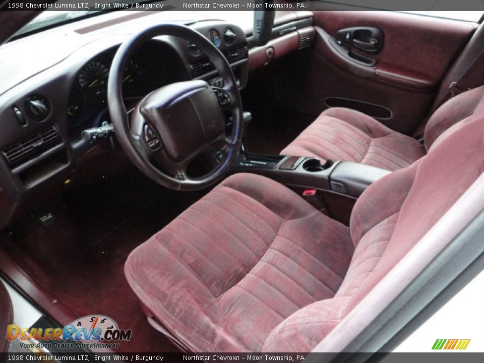 Burgundy Interior - 1998 Chevrolet Lumina LTZ Photo #4