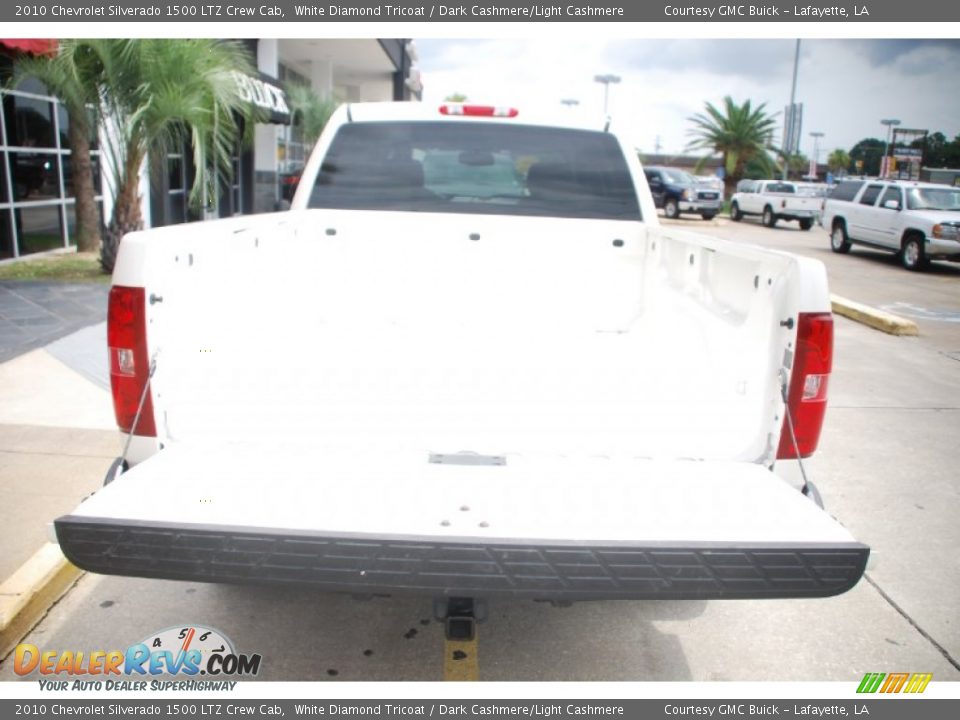 2010 Chevrolet Silverado 1500 LTZ Crew Cab White Diamond Tricoat / Dark Cashmere/Light Cashmere Photo #4