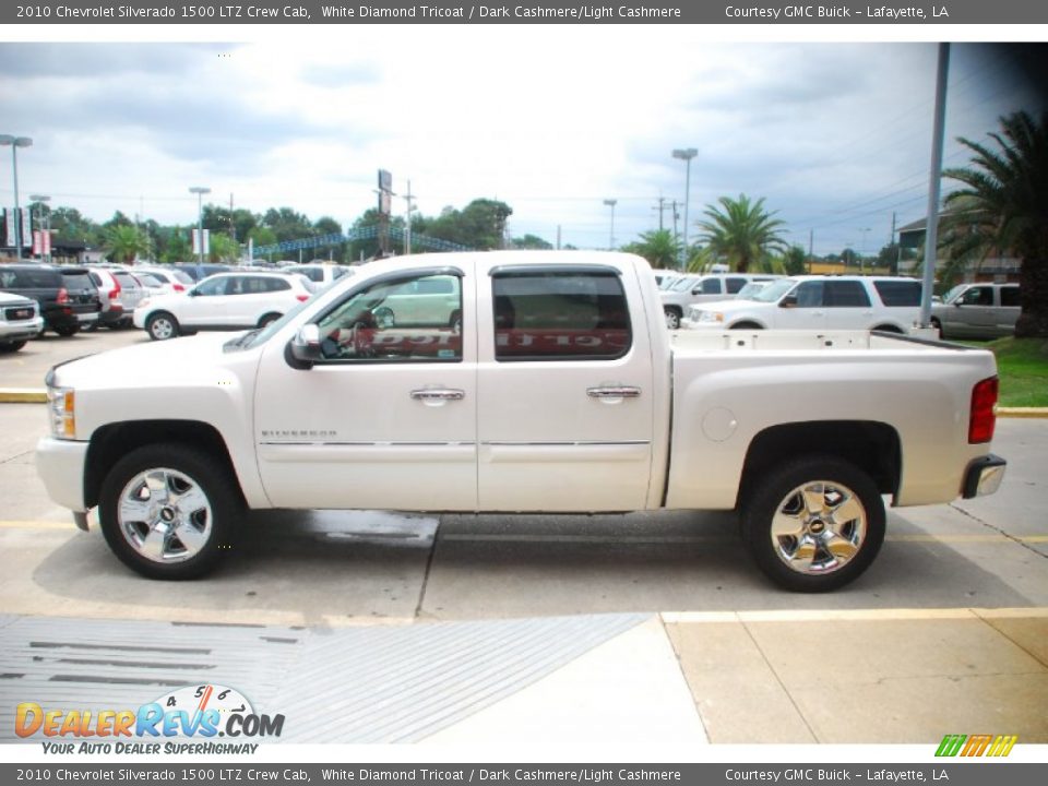 White Diamond Tricoat 2010 Chevrolet Silverado 1500 LTZ Crew Cab Photo #5