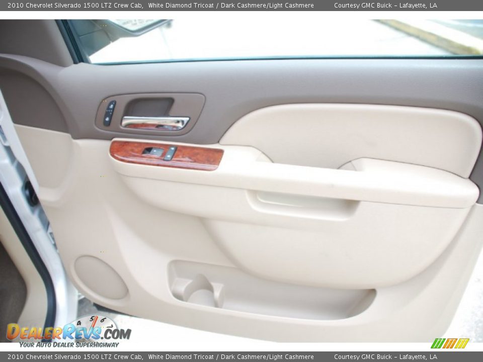 2010 Chevrolet Silverado 1500 LTZ Crew Cab White Diamond Tricoat / Dark Cashmere/Light Cashmere Photo #7