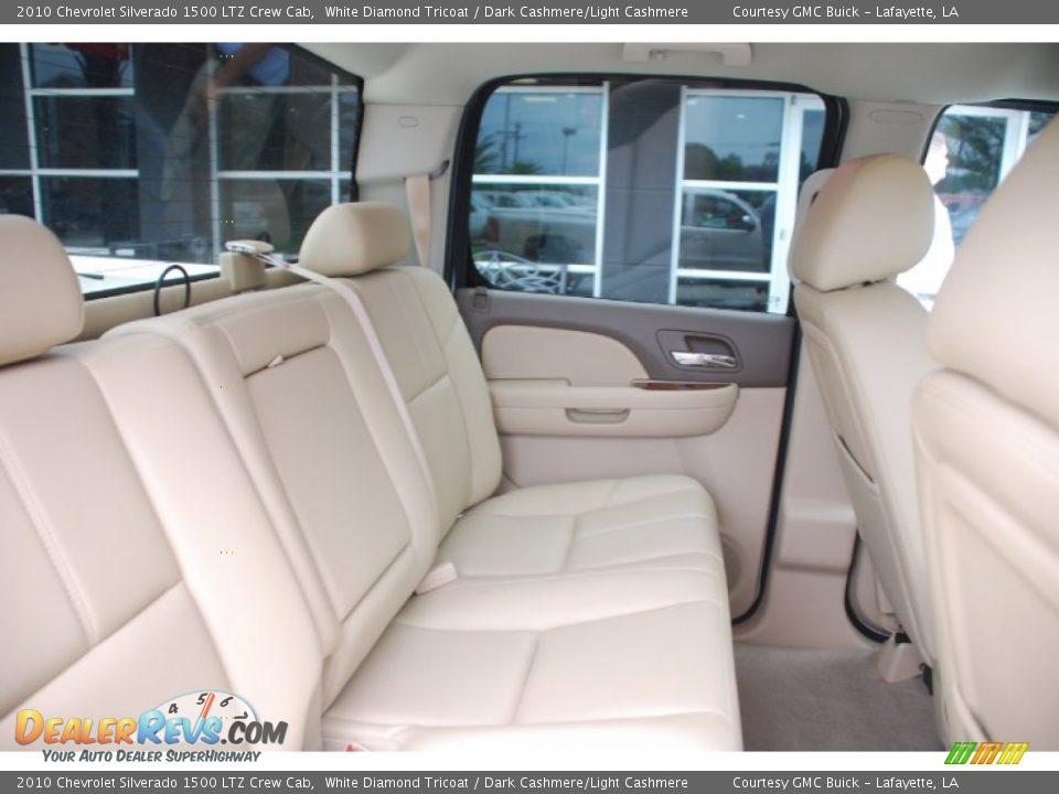 2010 Chevrolet Silverado 1500 LTZ Crew Cab White Diamond Tricoat / Dark Cashmere/Light Cashmere Photo #8