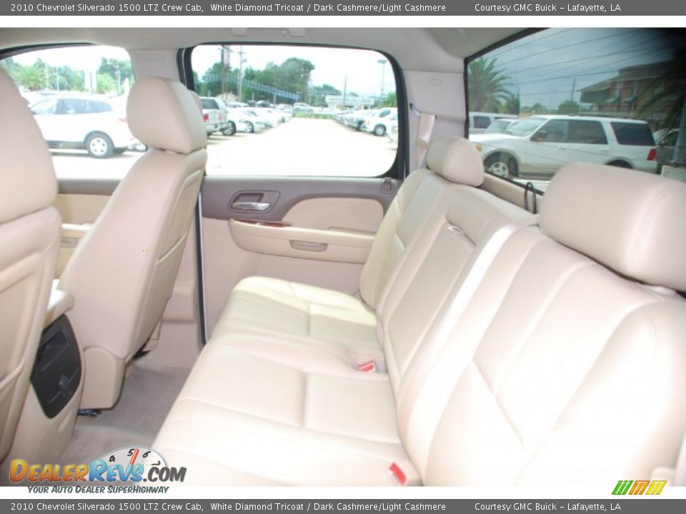 2010 Chevrolet Silverado 1500 LTZ Crew Cab White Diamond Tricoat / Dark Cashmere/Light Cashmere Photo #9