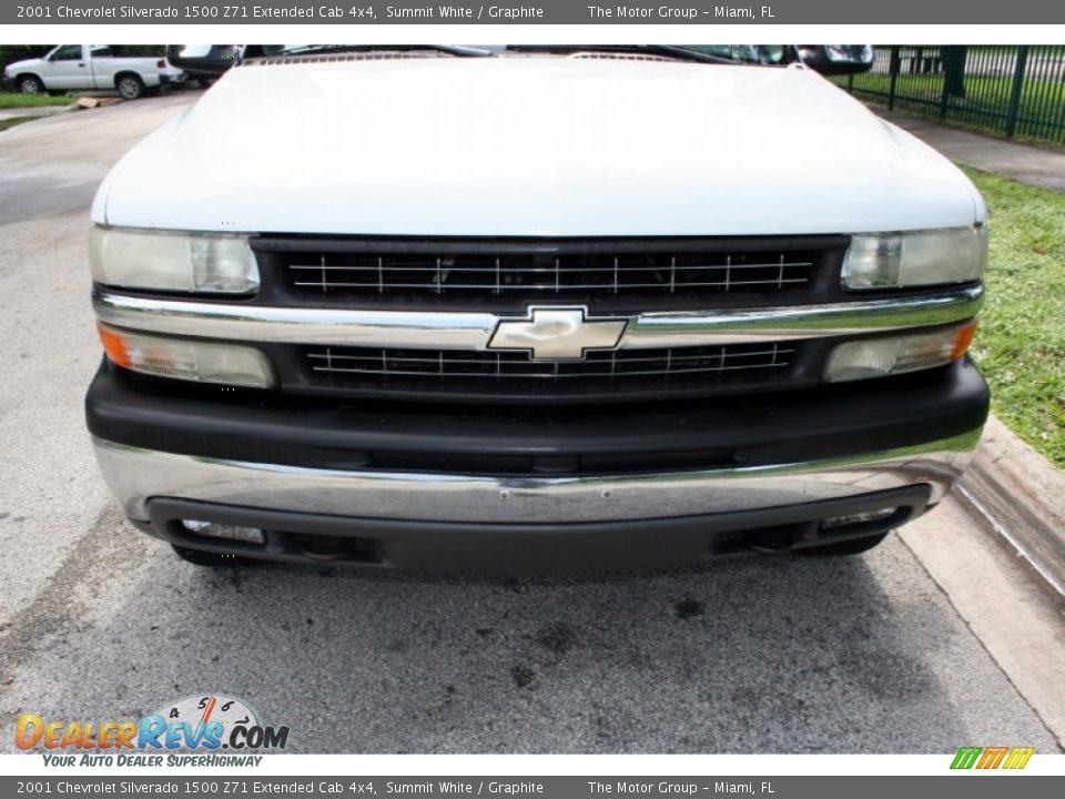 2001 Chevrolet Silverado 1500 Z71 Extended Cab 4x4 Summit White / Graphite Photo #17