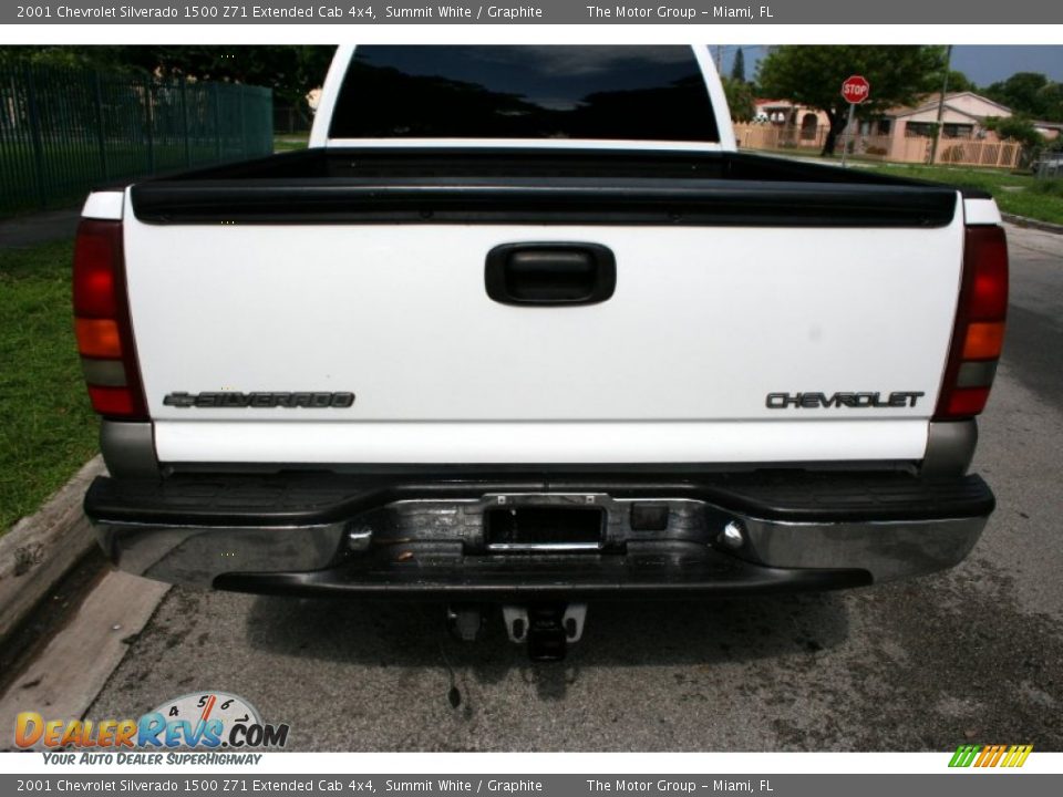 2001 Chevrolet Silverado 1500 Z71 Extended Cab 4x4 Summit White / Graphite Photo #18