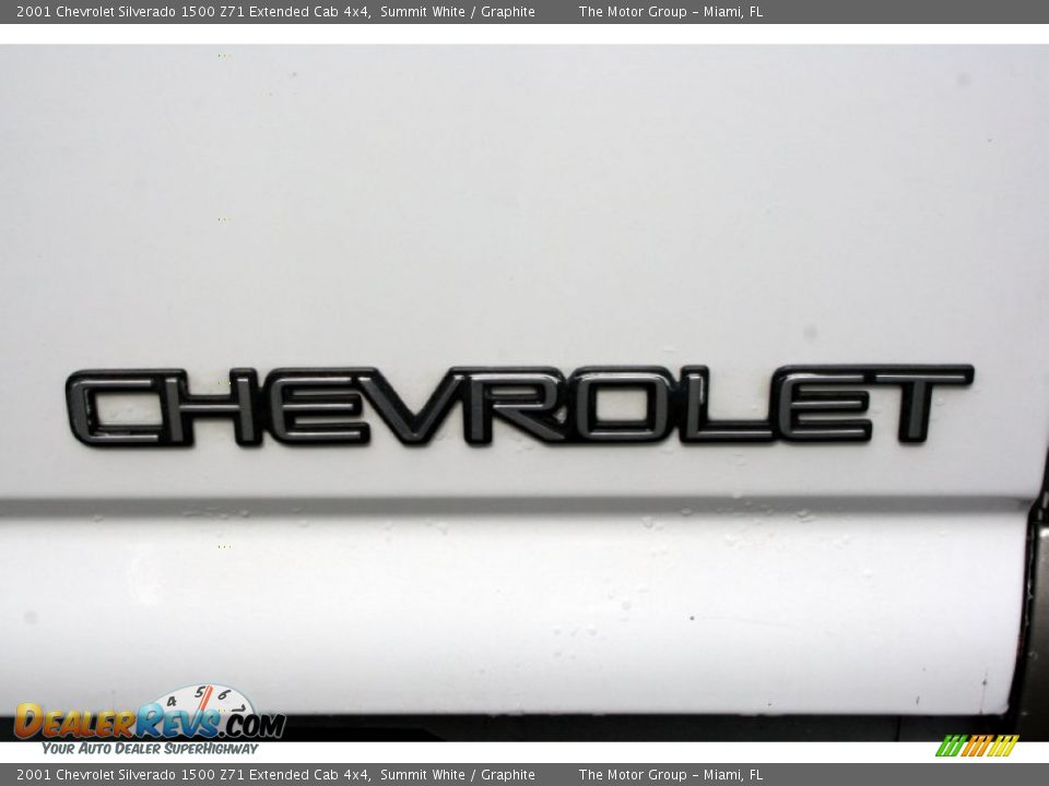 2001 Chevrolet Silverado 1500 Z71 Extended Cab 4x4 Summit White / Graphite Photo #25