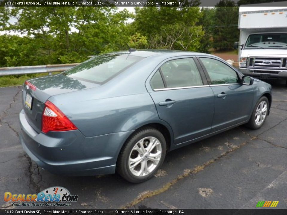 2012 Ford Fusion SE Steel Blue Metallic / Charcoal Black Photo #2