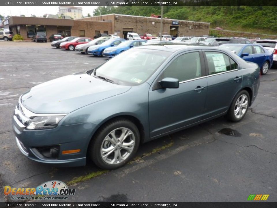 2012 Ford Fusion SE Steel Blue Metallic / Charcoal Black Photo 5