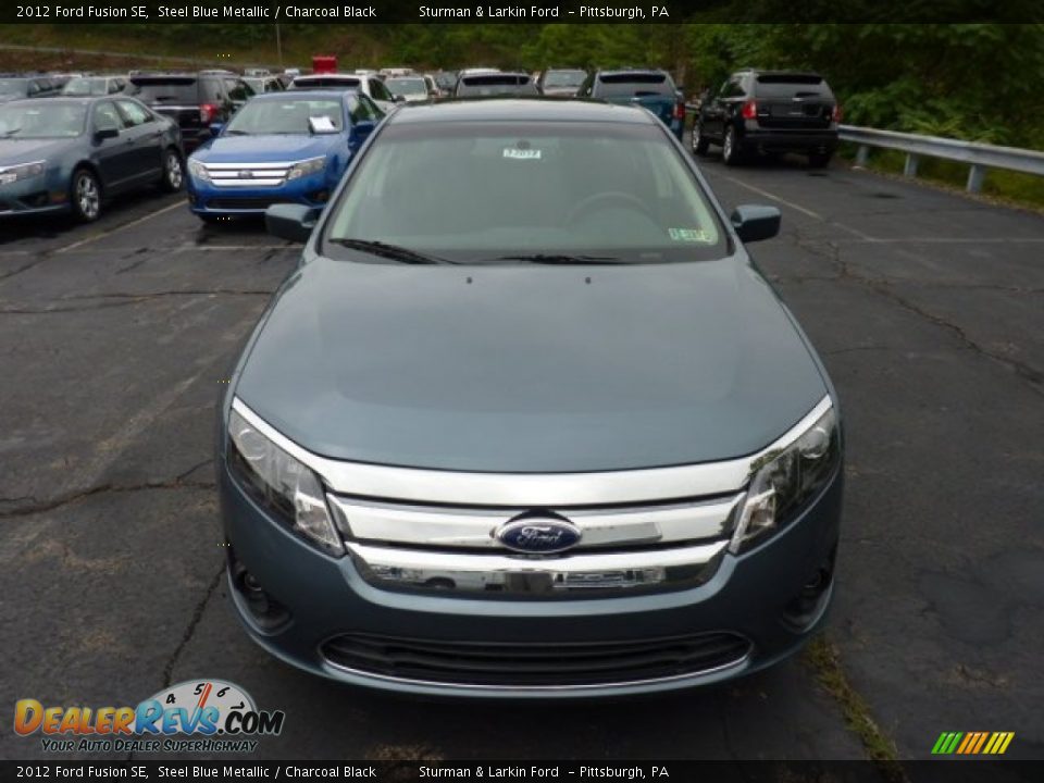 2012 Ford Fusion SE Steel Blue Metallic / Charcoal Black Photo #6