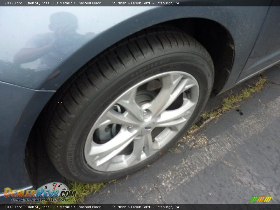 2012 Ford Fusion SE Steel Blue Metallic / Charcoal Black Photo #7