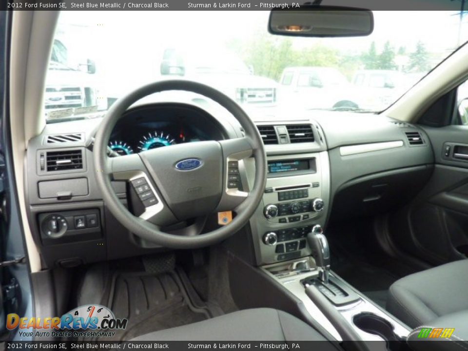 2012 Ford Fusion SE Steel Blue Metallic / Charcoal Black Photo #10