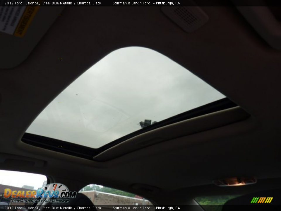 2012 Ford Fusion SE Steel Blue Metallic / Charcoal Black Photo #12