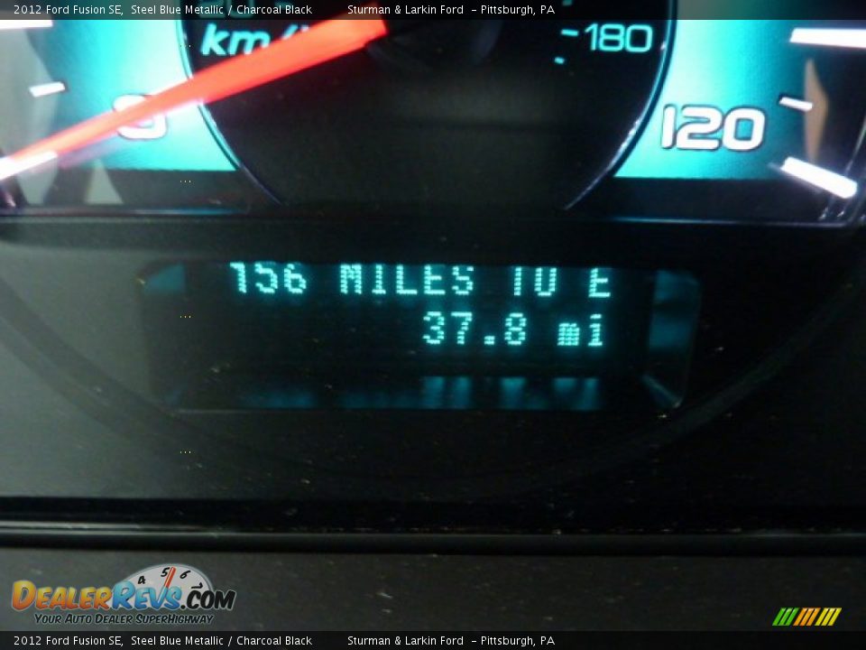 2012 Ford Fusion SE Steel Blue Metallic / Charcoal Black Photo #14