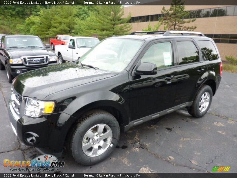 2012 Ford Escape Limited Ebony Black / Camel Photo #5