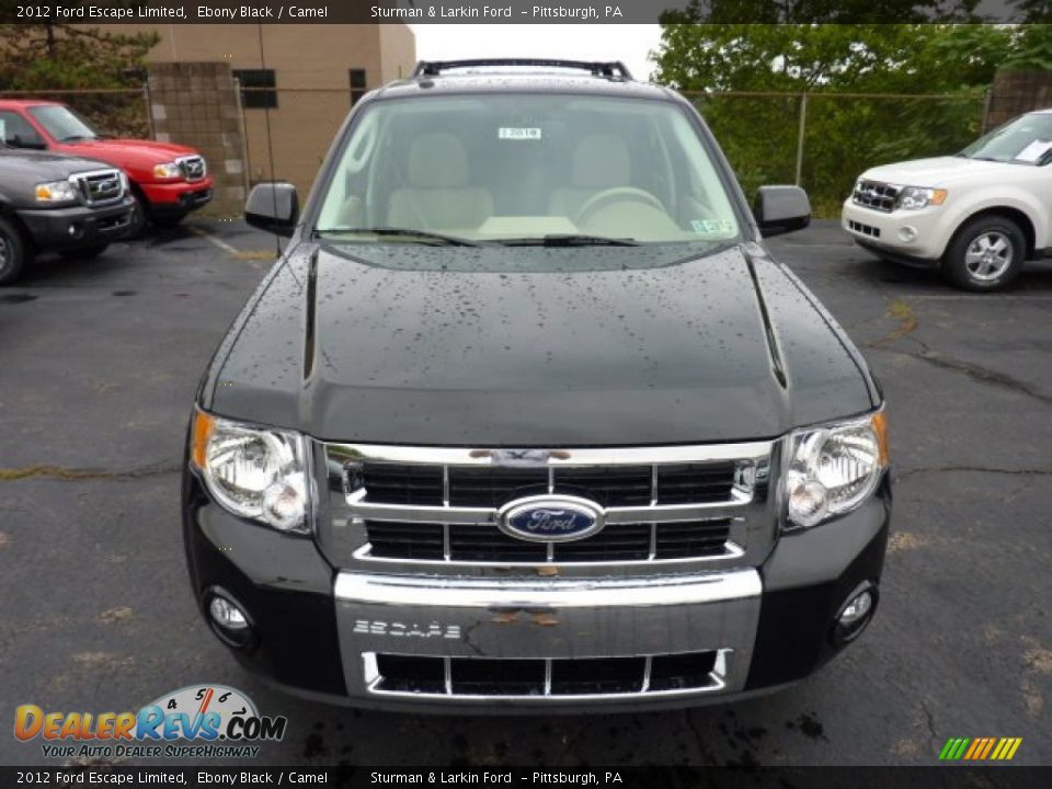 2012 Ford Escape Limited Ebony Black / Camel Photo #6
