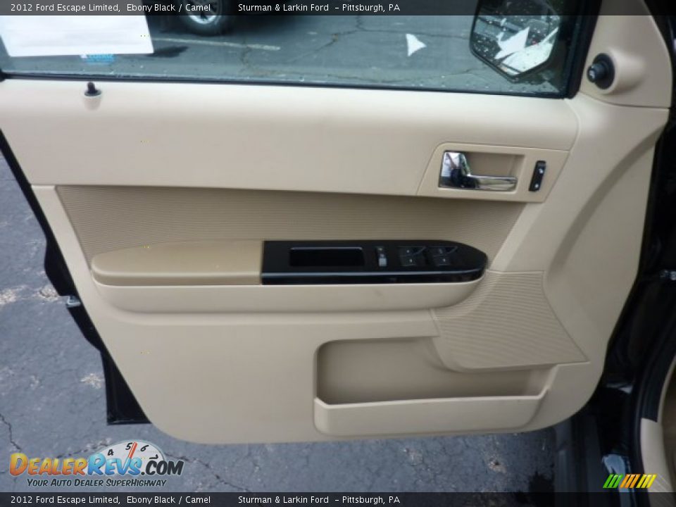 2012 Ford Escape Limited Ebony Black / Camel Photo #11