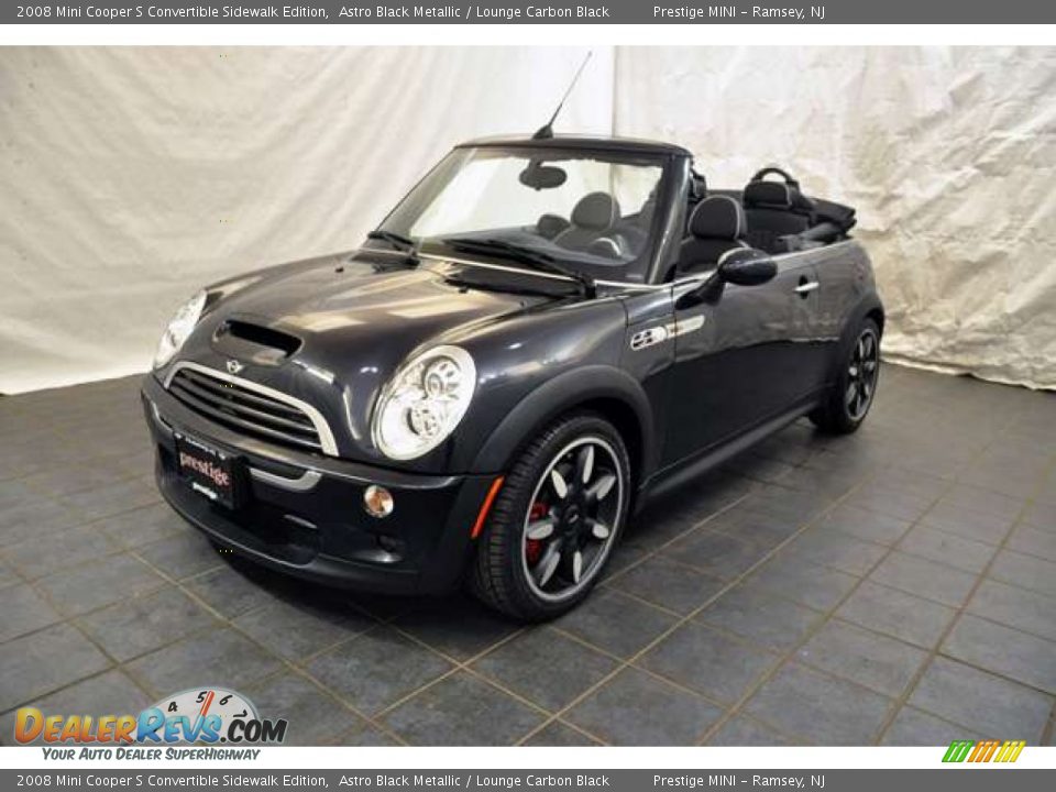 2008 Mini Cooper S Convertible Sidewalk Edition Astro Black Metallic / Lounge Carbon Black Photo #1