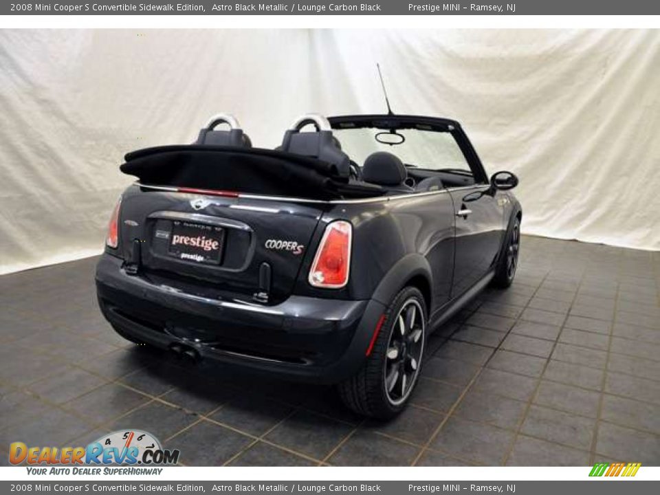 2008 Mini Cooper S Convertible Sidewalk Edition Astro Black Metallic / Lounge Carbon Black Photo #2