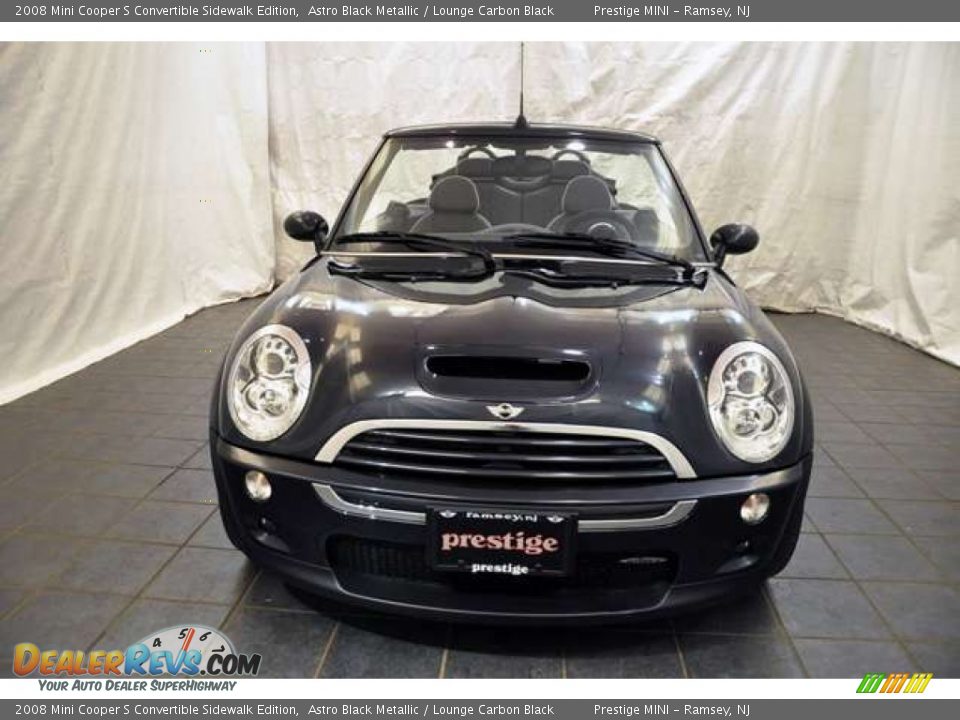 2008 Mini Cooper S Convertible Sidewalk Edition Astro Black Metallic / Lounge Carbon Black Photo #12