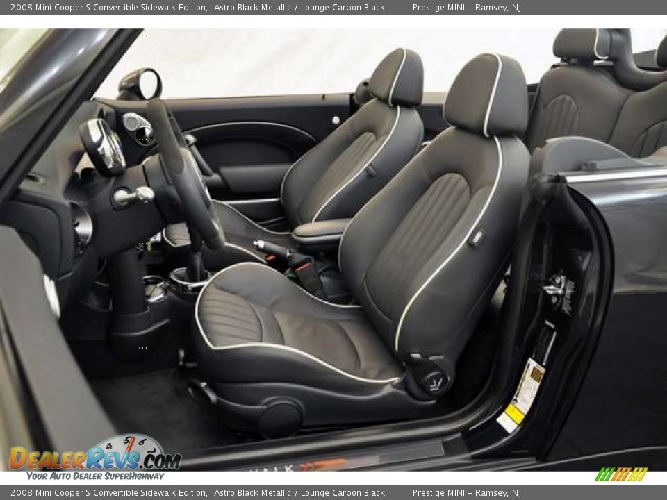 2008 Mini Cooper S Convertible Sidewalk Edition Astro Black Metallic / Lounge Carbon Black Photo #22