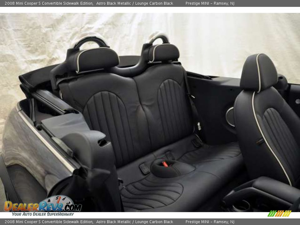 2008 Mini Cooper S Convertible Sidewalk Edition Astro Black Metallic / Lounge Carbon Black Photo #23