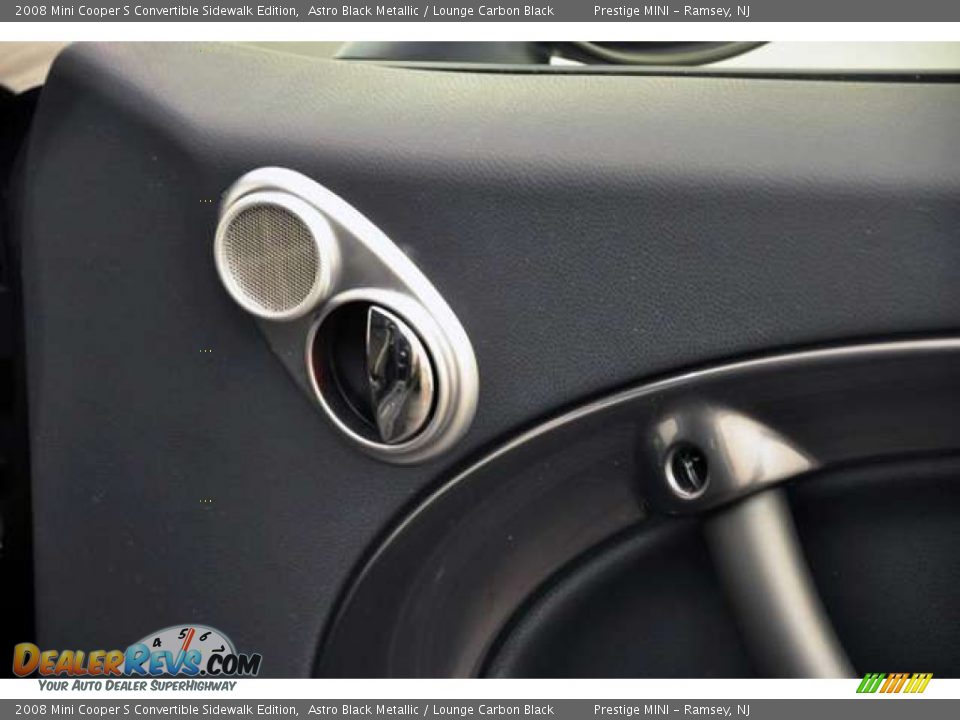 2008 Mini Cooper S Convertible Sidewalk Edition Astro Black Metallic / Lounge Carbon Black Photo #31