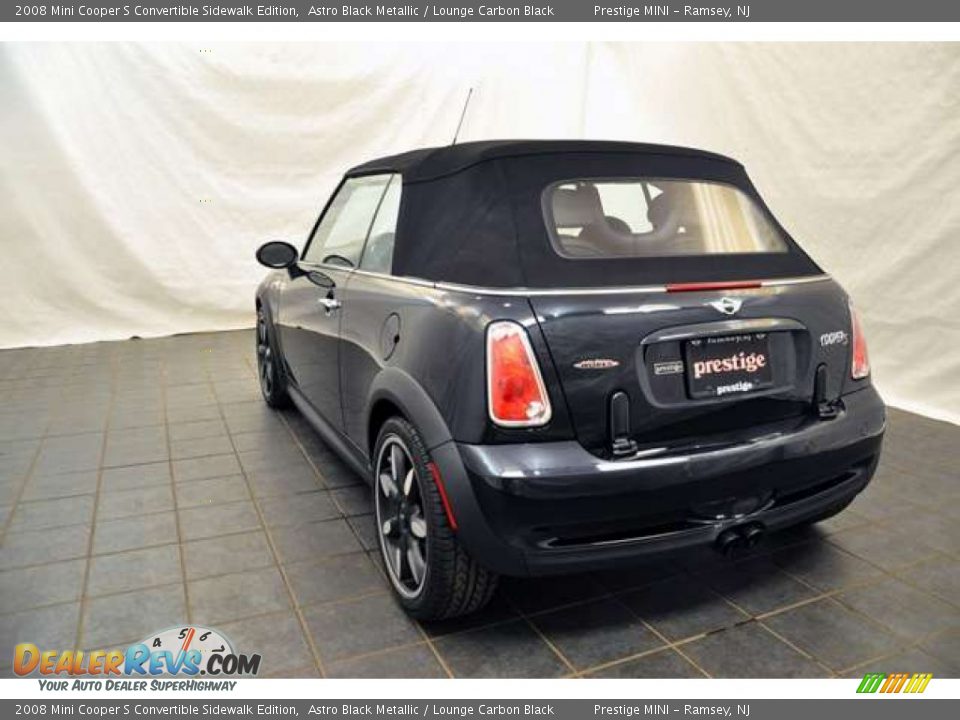 2008 Mini Cooper S Convertible Sidewalk Edition Astro Black Metallic / Lounge Carbon Black Photo #33