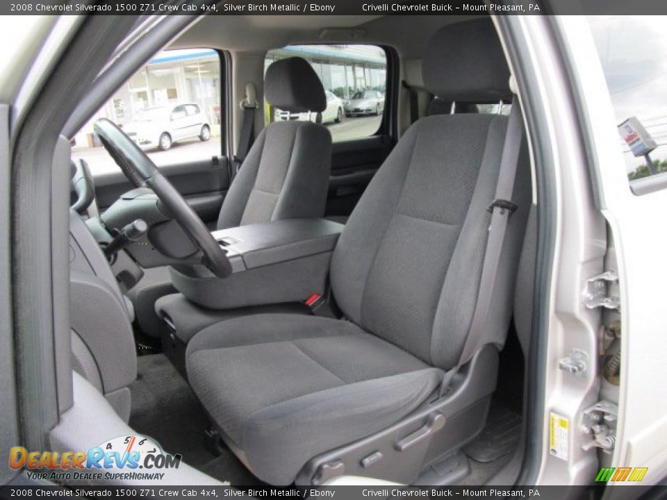 2008 Chevrolet Silverado 1500 Z71 Crew Cab 4x4 Silver Birch Metallic / Ebony Photo #15