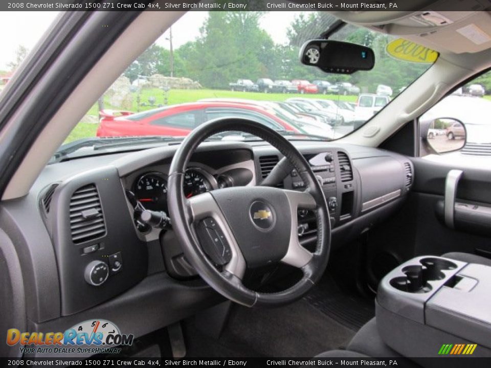 2008 Chevrolet Silverado 1500 Z71 Crew Cab 4x4 Silver Birch Metallic / Ebony Photo #17
