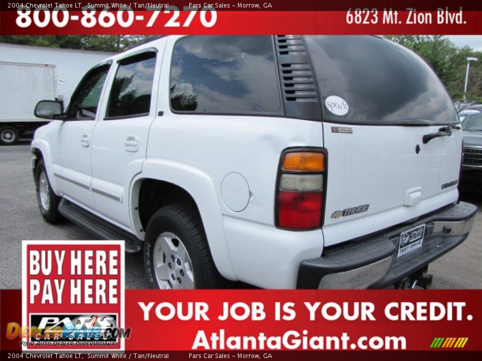 2004 Chevrolet Tahoe LT Summit White / Tan/Neutral Photo #2