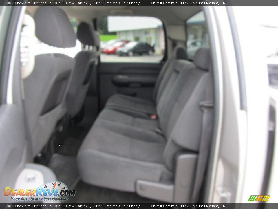 2008 Chevrolet Silverado 1500 Z71 Crew Cab 4x4 Silver Birch Metallic / Ebony Photo #24