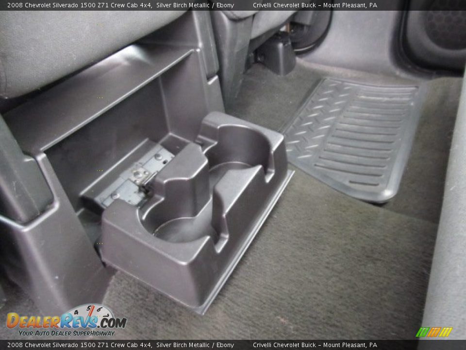 2008 Chevrolet Silverado 1500 Z71 Crew Cab 4x4 Silver Birch Metallic / Ebony Photo #25
