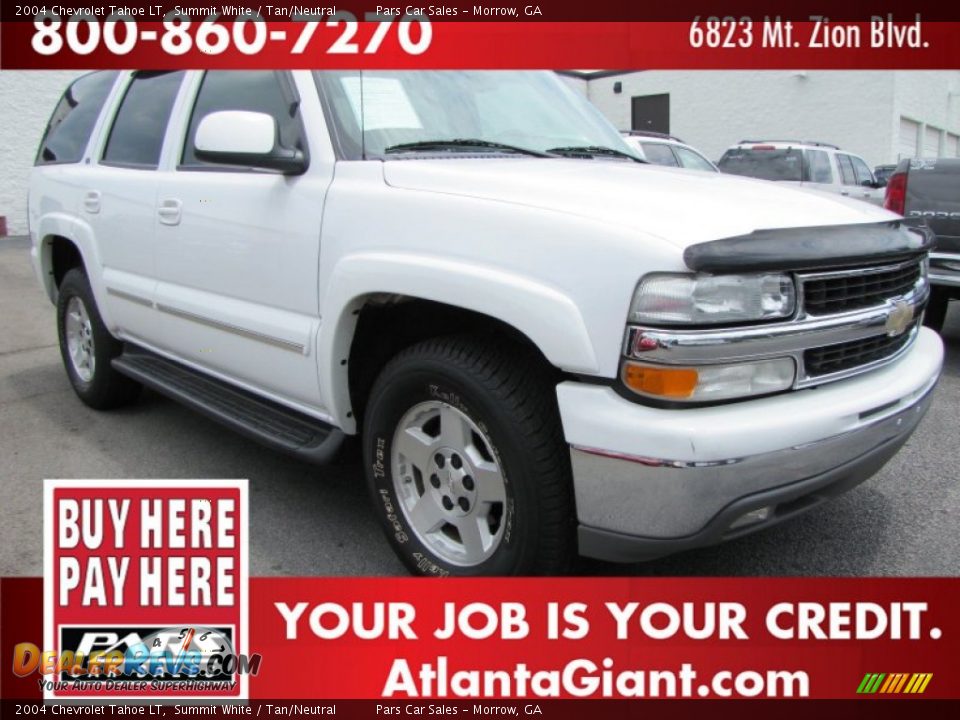 2004 Chevrolet Tahoe LT Summit White / Tan/Neutral Photo #4