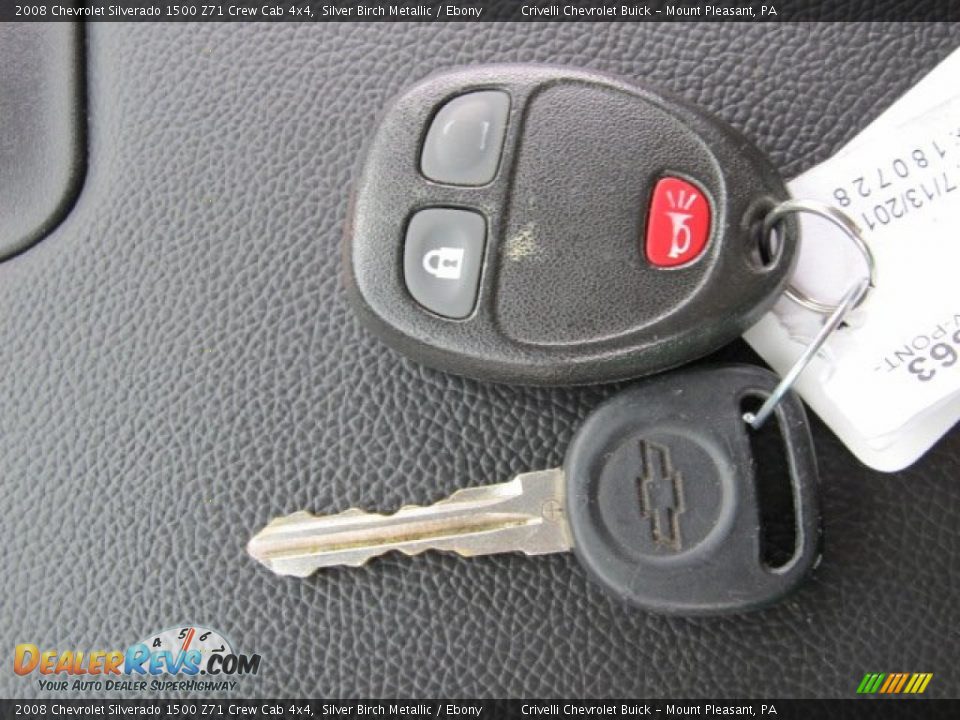 2008 Chevrolet Silverado 1500 Z71 Crew Cab 4x4 Silver Birch Metallic / Ebony Photo #27