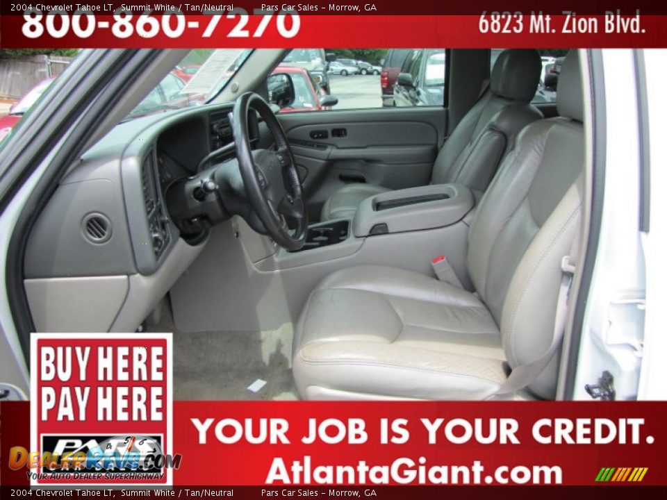 2004 Chevrolet Tahoe LT Summit White / Tan/Neutral Photo #6