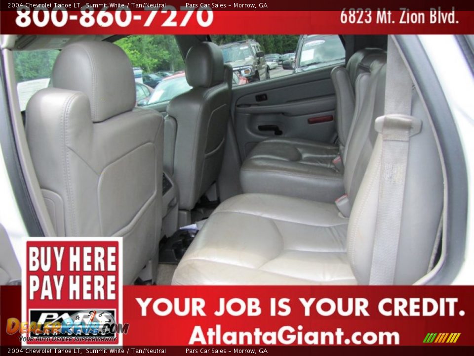 2004 Chevrolet Tahoe LT Summit White / Tan/Neutral Photo #9