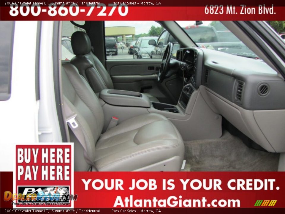 2004 Chevrolet Tahoe LT Summit White / Tan/Neutral Photo #12