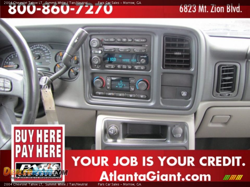 2004 Chevrolet Tahoe LT Summit White / Tan/Neutral Photo #13