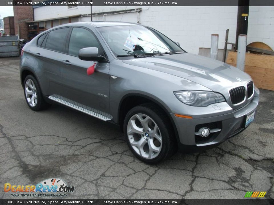 2008 BMW X6 xDrive35i Space Grey Metallic / Black Photo #1