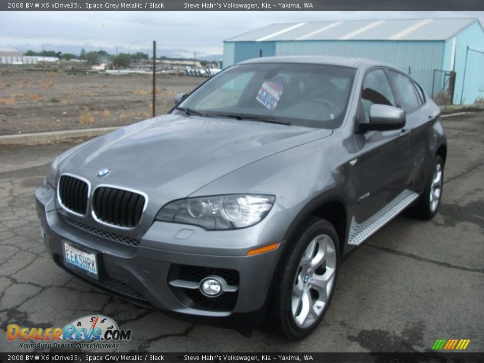 2008 BMW X6 xDrive35i Space Grey Metallic / Black Photo #2