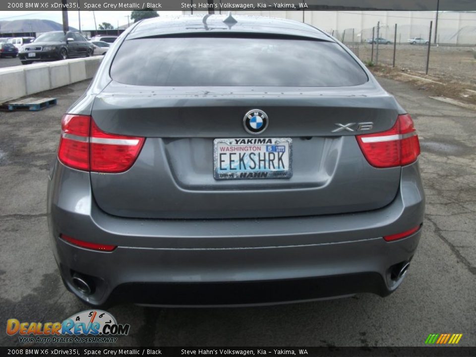 2008 BMW X6 xDrive35i Space Grey Metallic / Black Photo #4