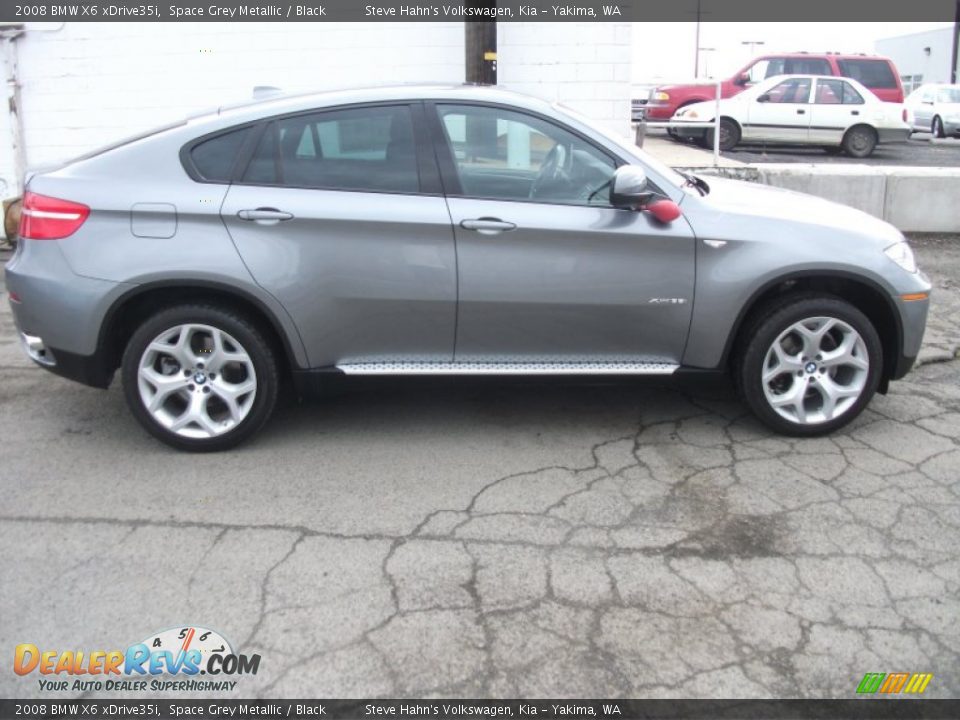 2008 BMW X6 xDrive35i Space Grey Metallic / Black Photo #6