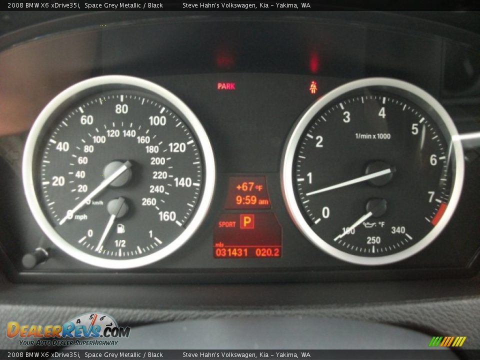 2008 BMW X6 xDrive35i Gauges Photo #9