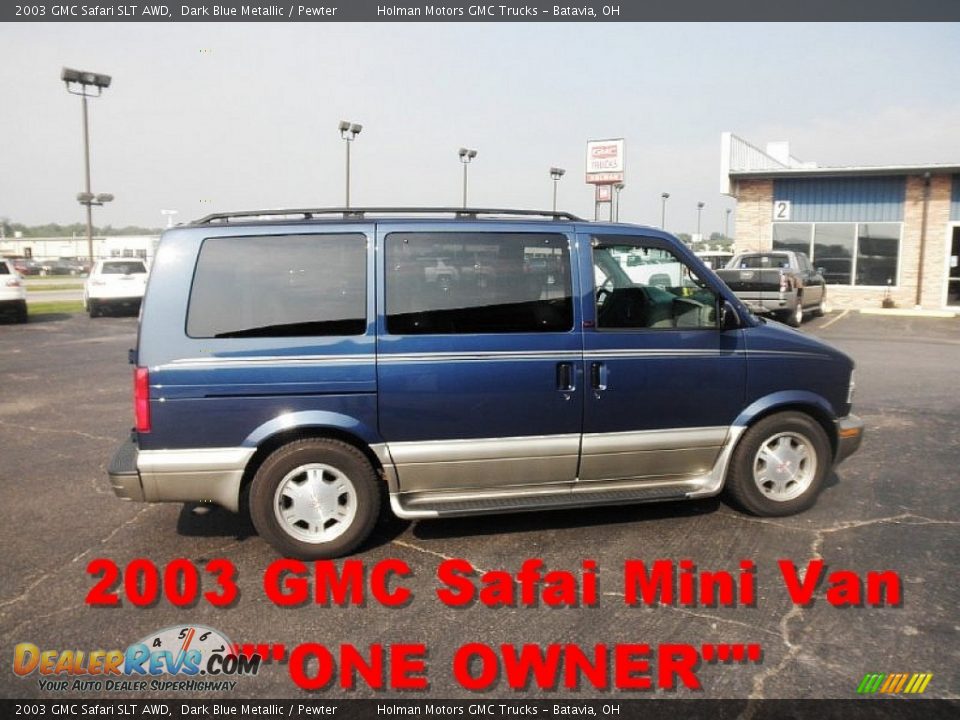 2003 GMC Safari SLT AWD Dark Blue Metallic / Pewter Photo #1