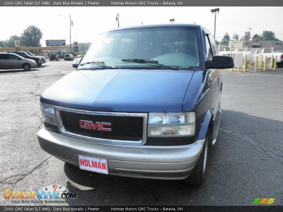 2003 GMC Safari SLT AWD Dark Blue Metallic / Pewter Photo #3