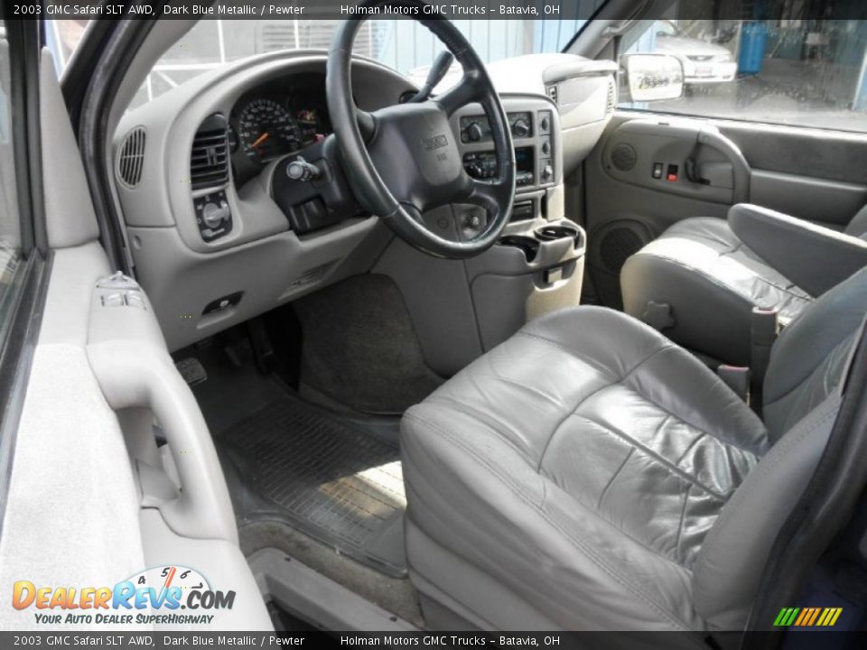 Pewter Interior - 2003 GMC Safari SLT AWD Photo #6