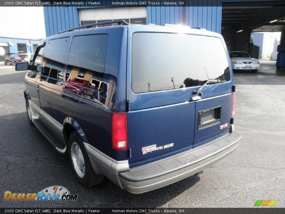 2003 GMC Safari SLT AWD Dark Blue Metallic / Pewter Photo #14